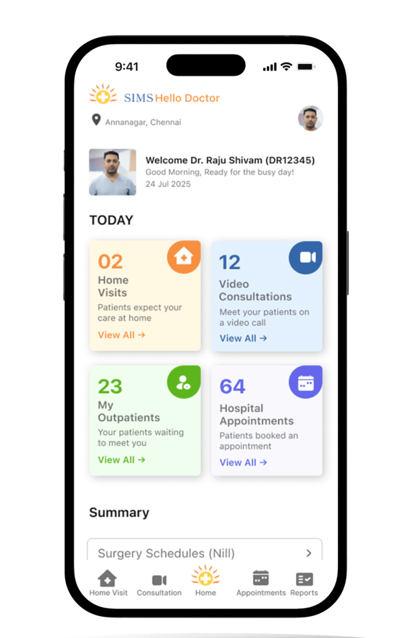 Doctor Home Visit App